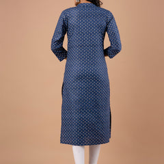 Feranoid Straight Knee Length Red Colour Kurta For Women