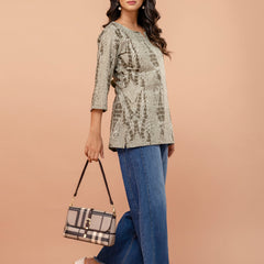 Elegant Printed Short Kurti – Soft Cotton, Everyday Style, Sizes S–XXL.
