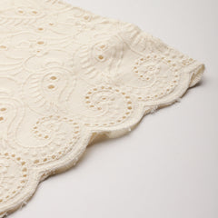 Beige Palazzos | Embroidered Elegnace With Elastic Waist & Single Pocket