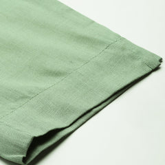 Cotton Pants - Double Pockets, Adjustable Waist, and Ankle-Length Fit