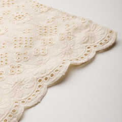 Beige Palazzos | Embroidered Elegnace With Elastic Waist & Single Pocket