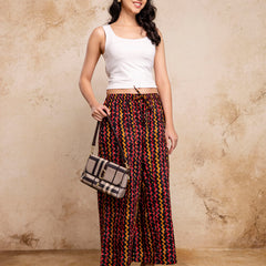 Women’s Elegant Cotton Printed Palazzos | Breathable & Flowy Fit