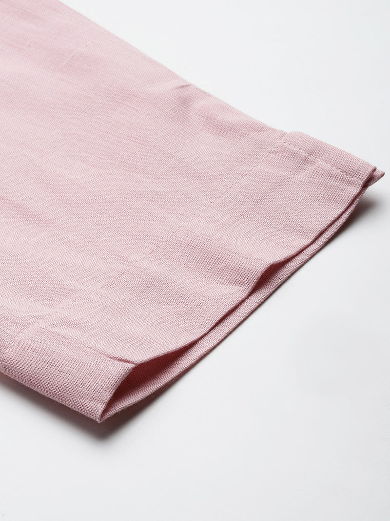 Cotton Pants - Double Pockets, Adjustable Waist, and Ankle-Length Fit