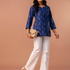 Elegant Printed top – Soft Cotton, Everyday Style, Sizes S–XXL.