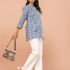 Elegant Mandarin Collar Printed Tunic – Stylish & Comfortable, Sizes