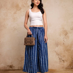 Women’s Elegant Cotton Printed Palazzos | Breathable & Flowy Fit