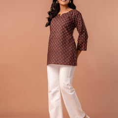 Elegant Printed top – Soft Cotton, Everyday Style, Sizes S–XXL.