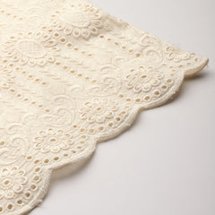 Beige Palazzos | Embroidered Elegnace With Elastic Waist & Single Pocket