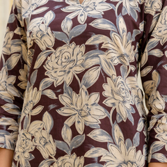 Brown Breezy Printed Cotton Co-Ord Set for Comfortable All-Day Wear