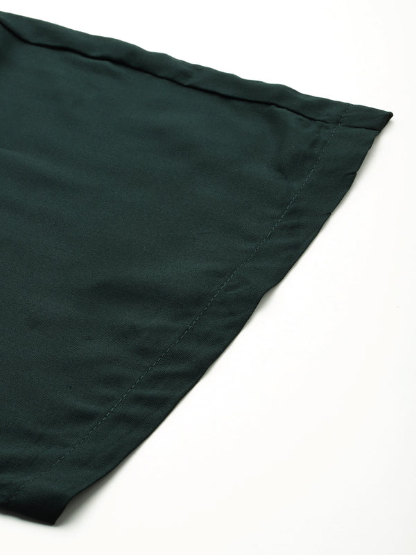 Women's Culottes | Calf-Length Pants with Double Pockets & Elastic Waistband