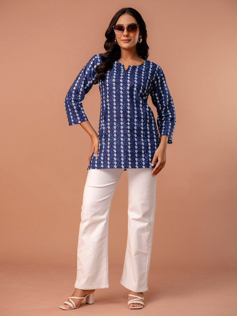 Elegant Printed top – Soft Cotton, Everyday Style, Sizes S–XXL.