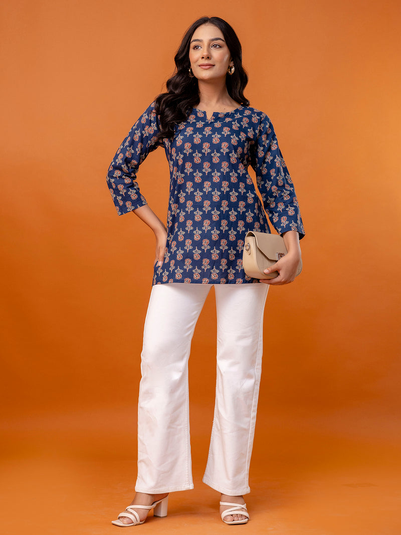 Elegant Printed top – Soft Cotton, Everyday Style, Sizes S–XXL.
