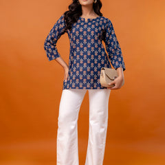 Elegant Printed top – Soft Cotton, Everyday Style, Sizes S–XXL.