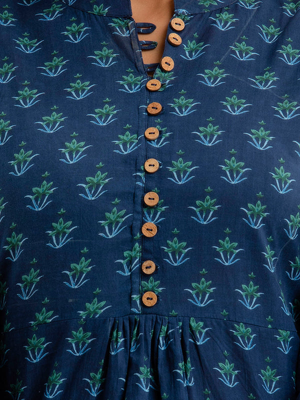 Cotton Printed A-Line Short Tunic