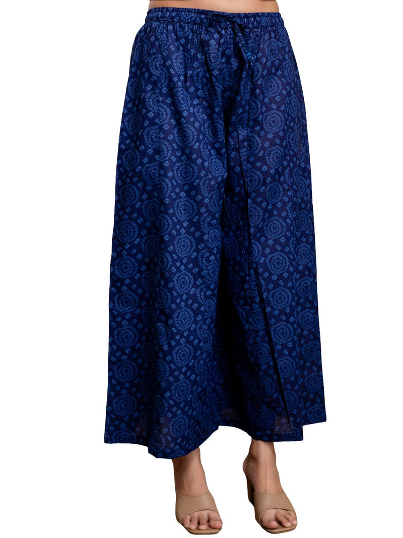 Women’s Elegant Cotton Printed Palazzos | Breathable & Flowy Fit