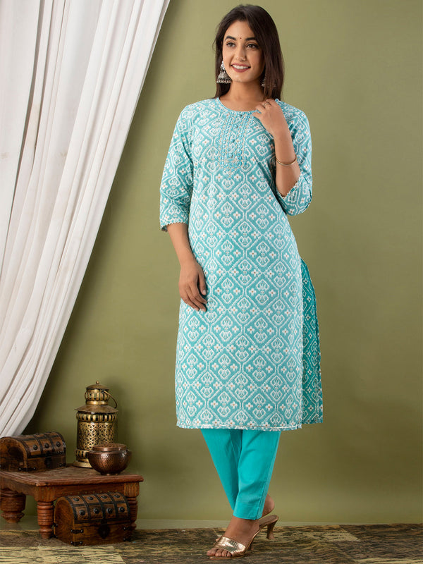 Women Kurta Pant Dupatta Set