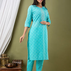 Women Kurta Pant Dupatta Set