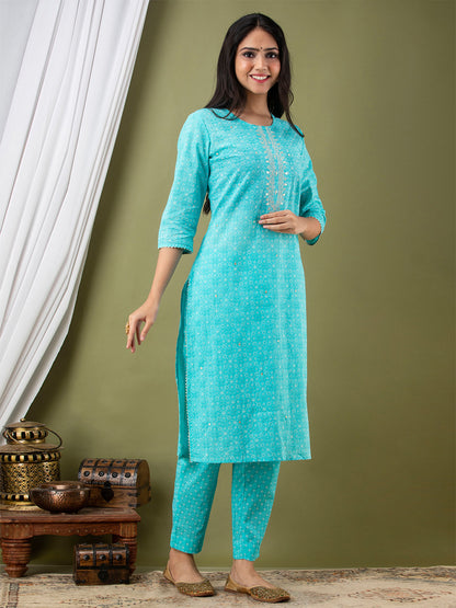 Women Kurta Pant Dupatta Set FRKT6731