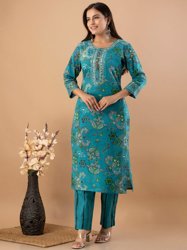 Women Kurta Pant Dupatta Set