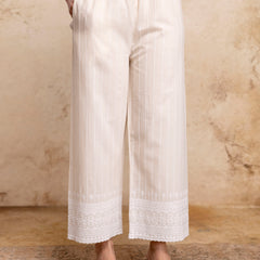 Women’s Cotton Embroidered Wide-Leg Palazzos | Soft, Breathable & Elegant