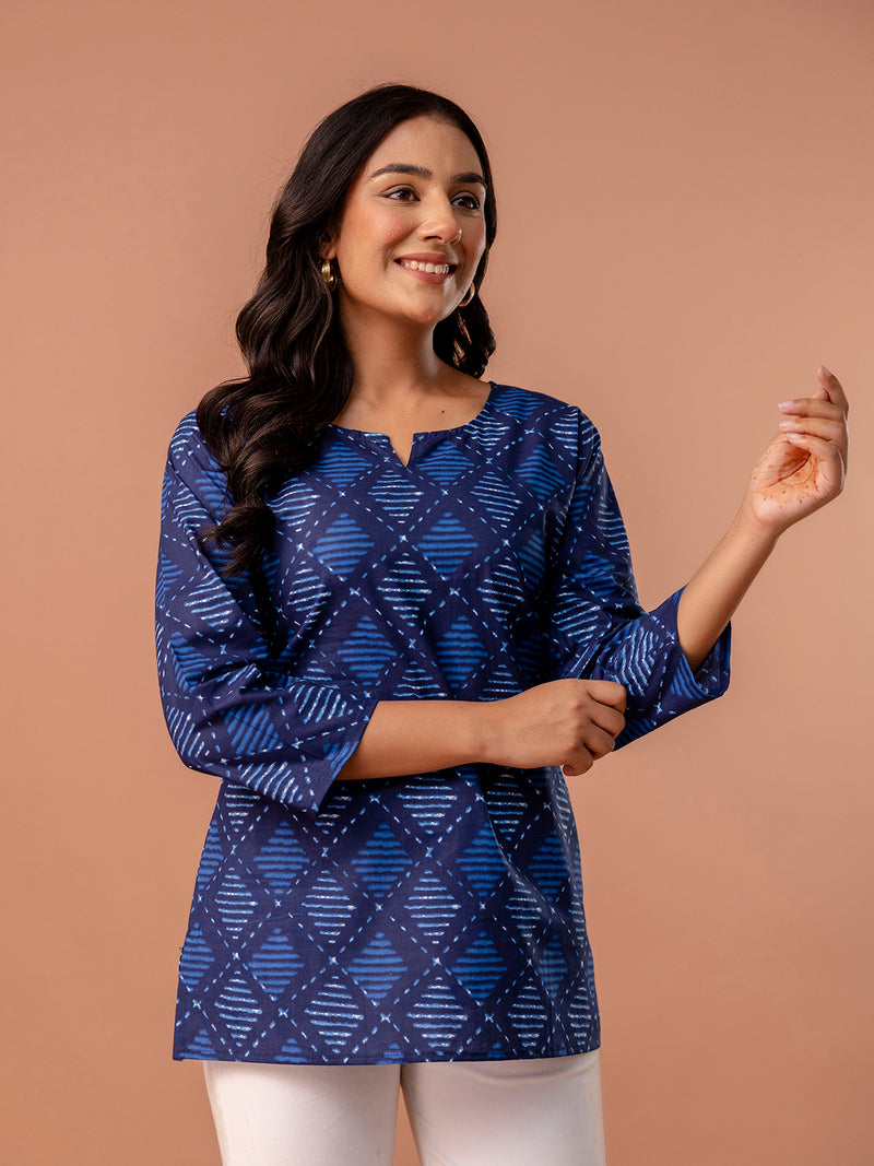 Elegant Printed top – Soft Cotton, Everyday Style, Sizes S–XXL.