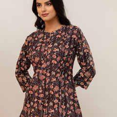 Elegant Mandarin Collar Printed Tunic – Stylish & Comfortable, Sizes