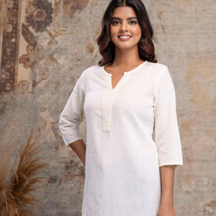 Elegant Short Kurti for Women – 3/4 Sleeves | Round Neck |