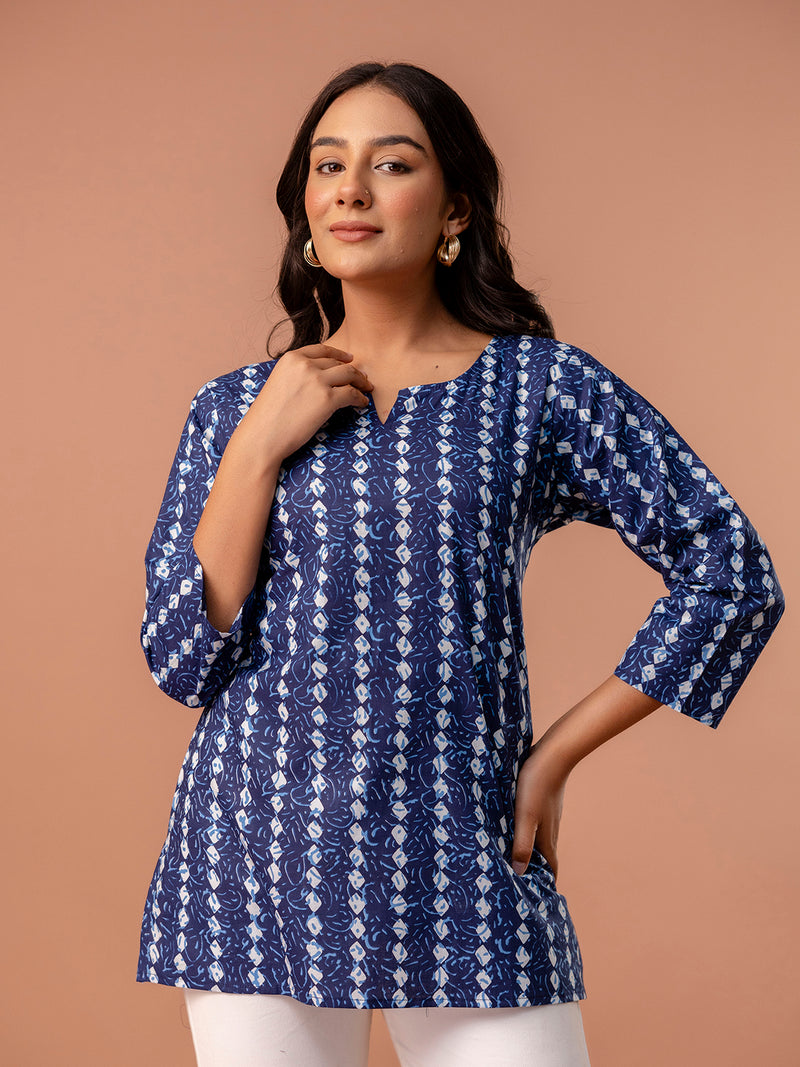 Elegant Printed top – Soft Cotton, Everyday Style, Sizes S–XXL.