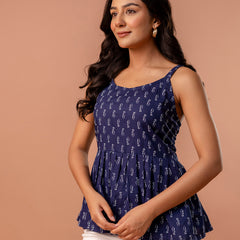 Strappy Peplum Top – Flattering Fit, All-Day Comfort, Sizes XS–XXL.