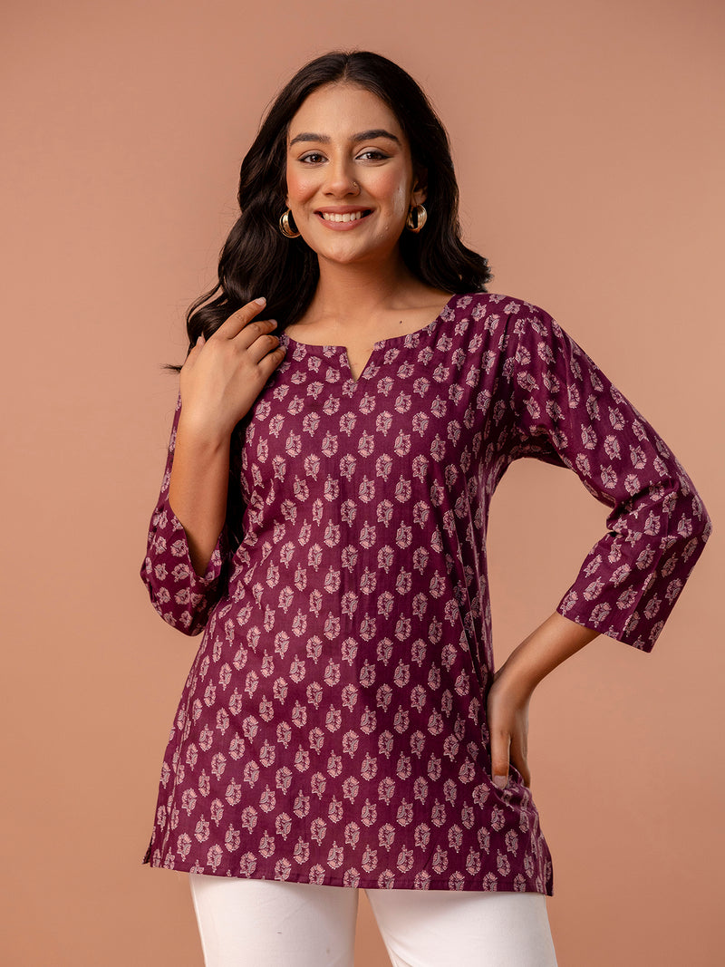 Elegant Printed top – Soft Cotton, Everyday Style, Sizes S–XXL.