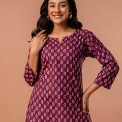 Elegant Printed top – Soft Cotton, Everyday Style, Sizes S–XXL.