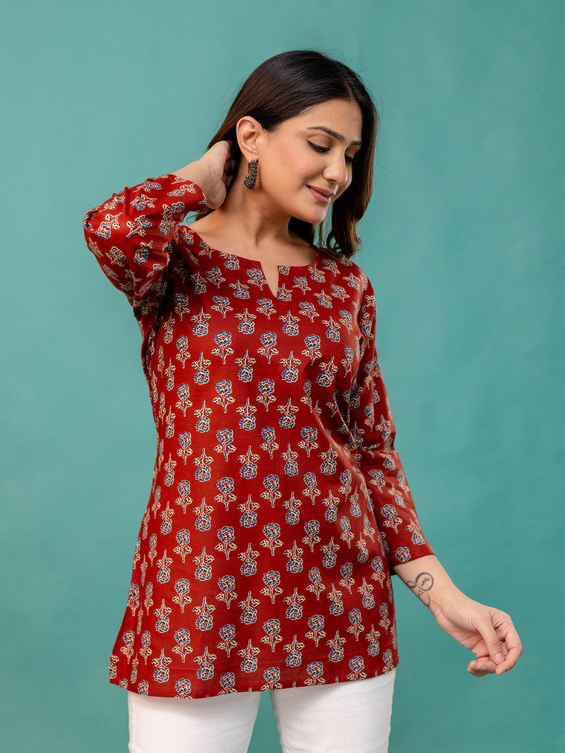 Elegant Printed top – Soft Cotton, Everyday Style, Sizes S–XXL.