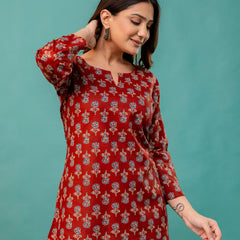Elegant Printed top – Soft Cotton, Everyday Style, Sizes S–XXL.