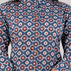 Feranoid Straight Knee Length Red Colour Kurta For Women