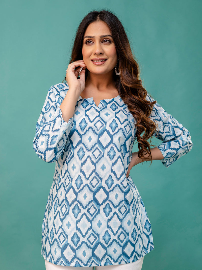 Elegant Printed top – Soft Cotton, Everyday Style, Sizes S–XXL.