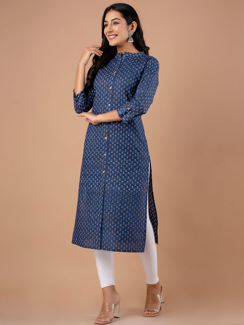 Feranoid Straight Knee Length Red Colour Kurta For Women