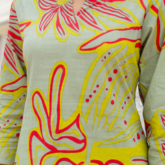 Green Breezy Printed Cotton Co-Ord Set for Comfortable All-Day Wear