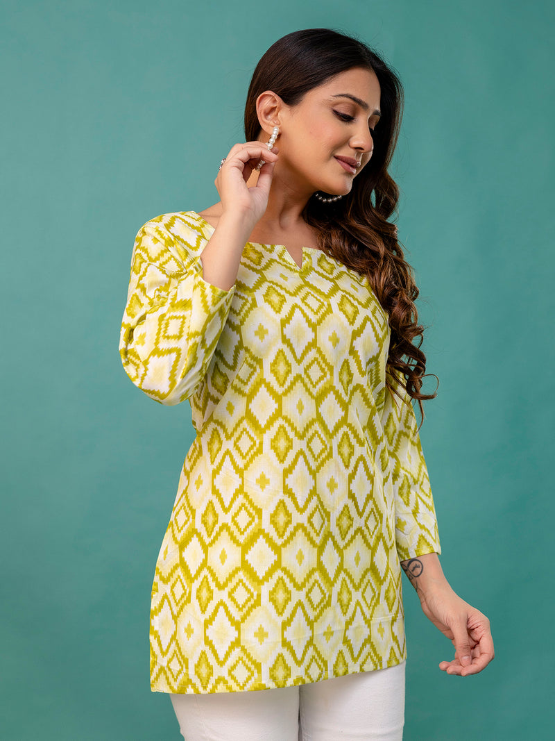 Elegant Printed top – Soft Cotton, Everyday Style, Sizes S–XXL.