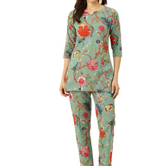 Printed Cotton Kurti & Pant Set – Breezy Prints, Chic Fit