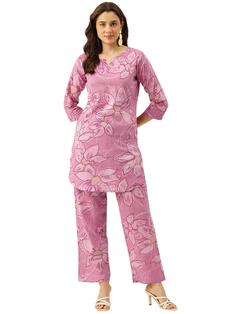 Floral Printed Cotton Co-Ord set – Breezy Prints, Chic Fit