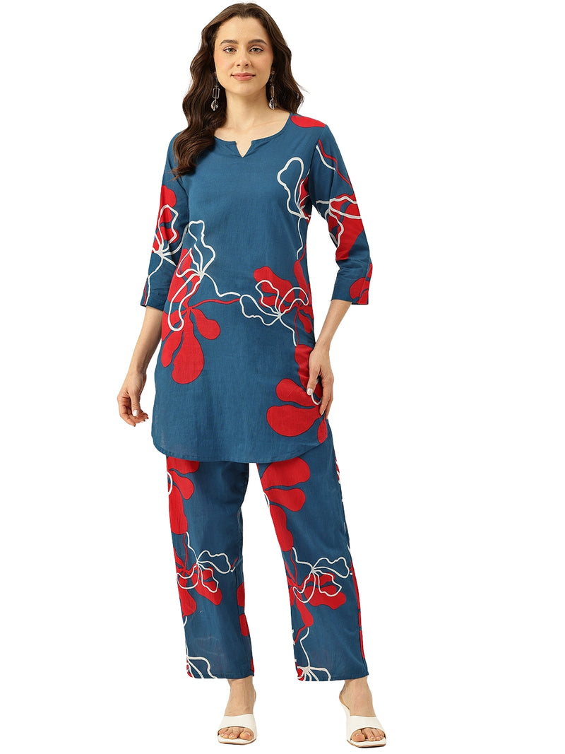 Floral Printed Cotton Co-Ord set – Breezy Prints, Chic Fit