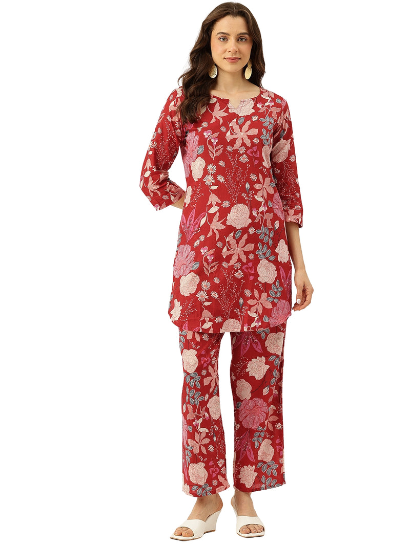 Floral Printed Cotton Co-Ord set – Breezy Prints, Chic Fit