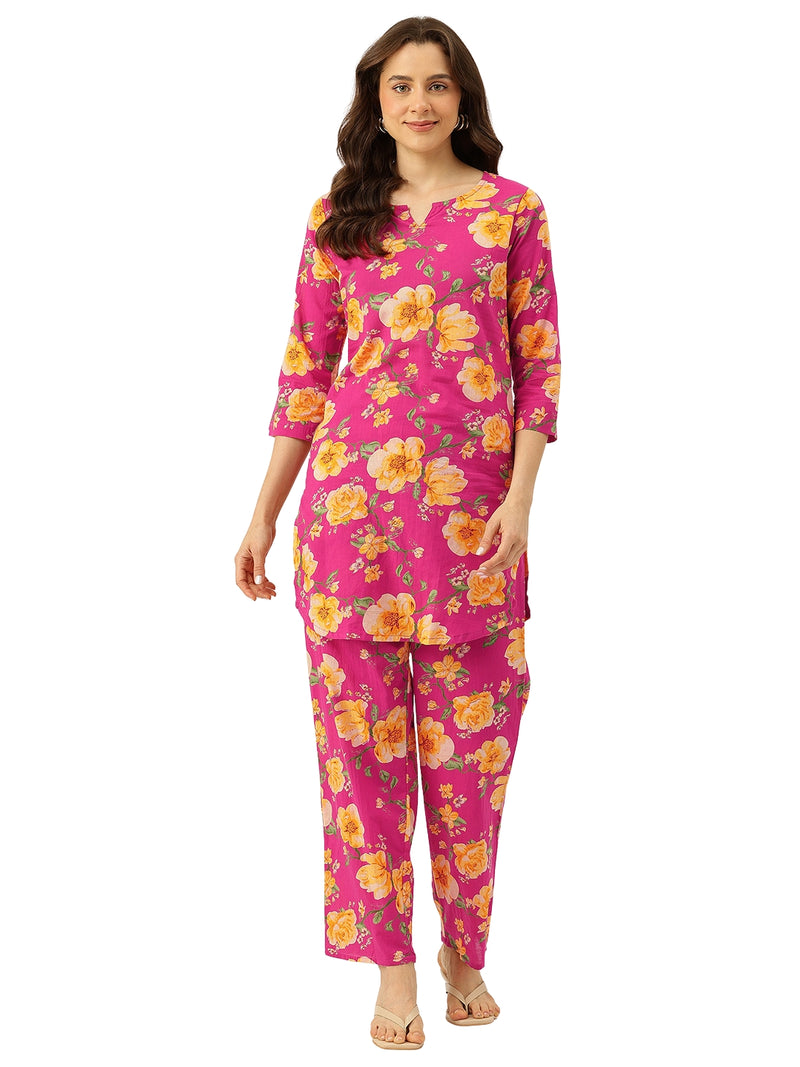 Floral Printed Cotton Co-Ord set – Breezy Prints, Chic Fit