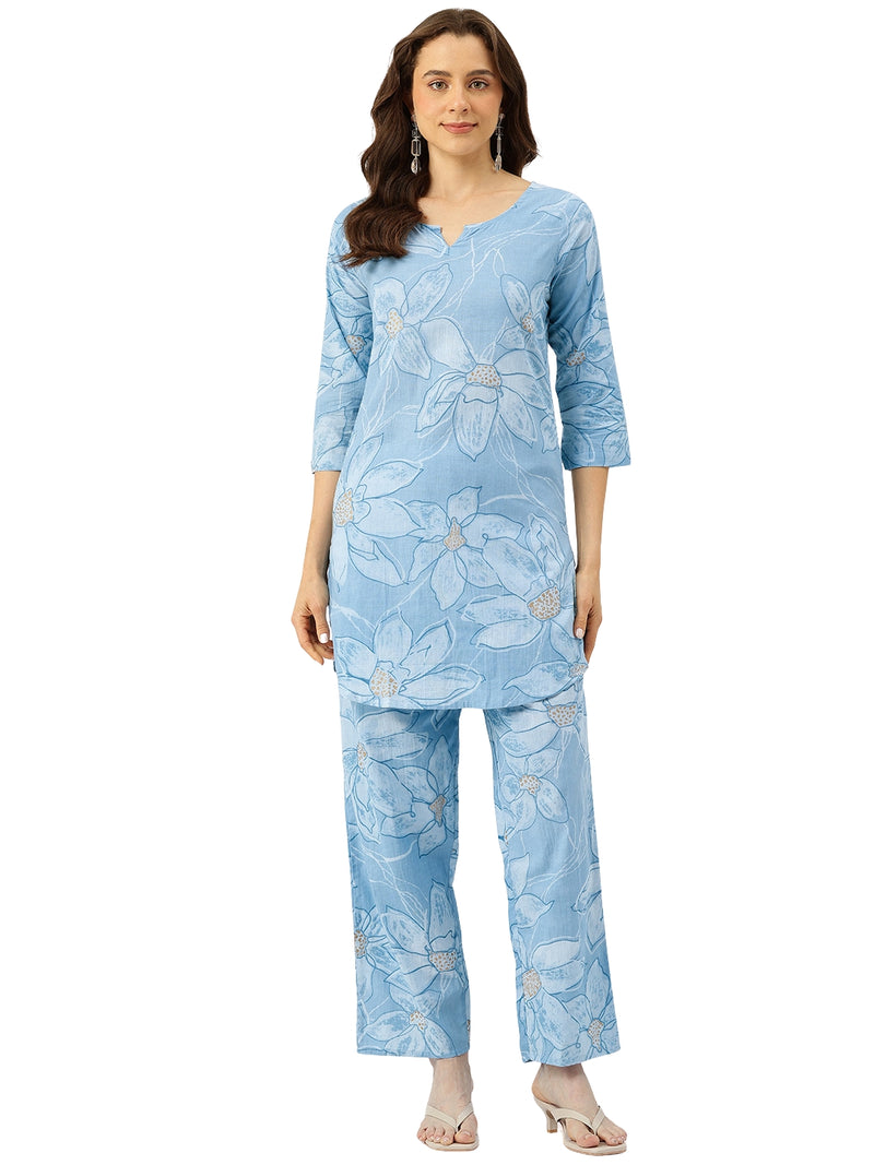 Floral Printed Cotton Co-Ord set – Breezy Prints, Chic Fit