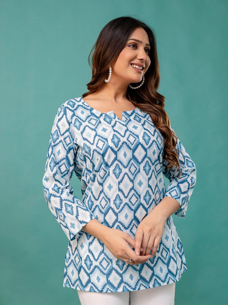 Elegant Printed top – Soft Cotton, Everyday Style, Sizes S–XXL.