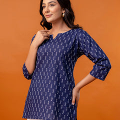 Elegant Printed top – Soft Cotton, Everyday Style, Sizes S–XXL.