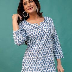 Elegant Printed top – Soft Cotton, Everyday Style, Sizes S–XXL.
