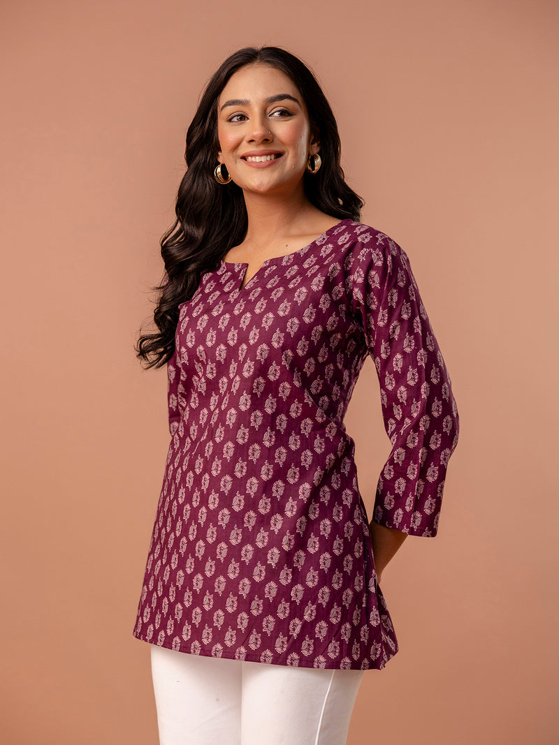 Elegant Printed top – Soft Cotton, Everyday Style, Sizes S–XXL.
