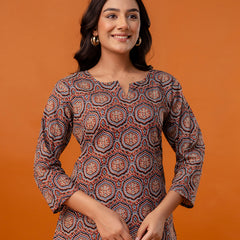 Elegant Printed top – Soft Cotton, Everyday Style, Sizes S–XXL.