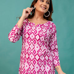 Elegant Printed top – Soft Cotton, Everyday Style, Sizes S–XXL.